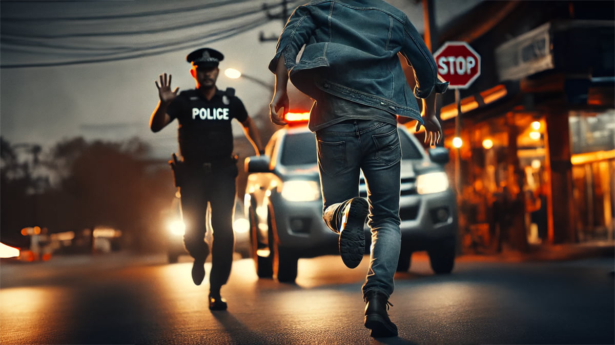 Fleeing-Police-Officer